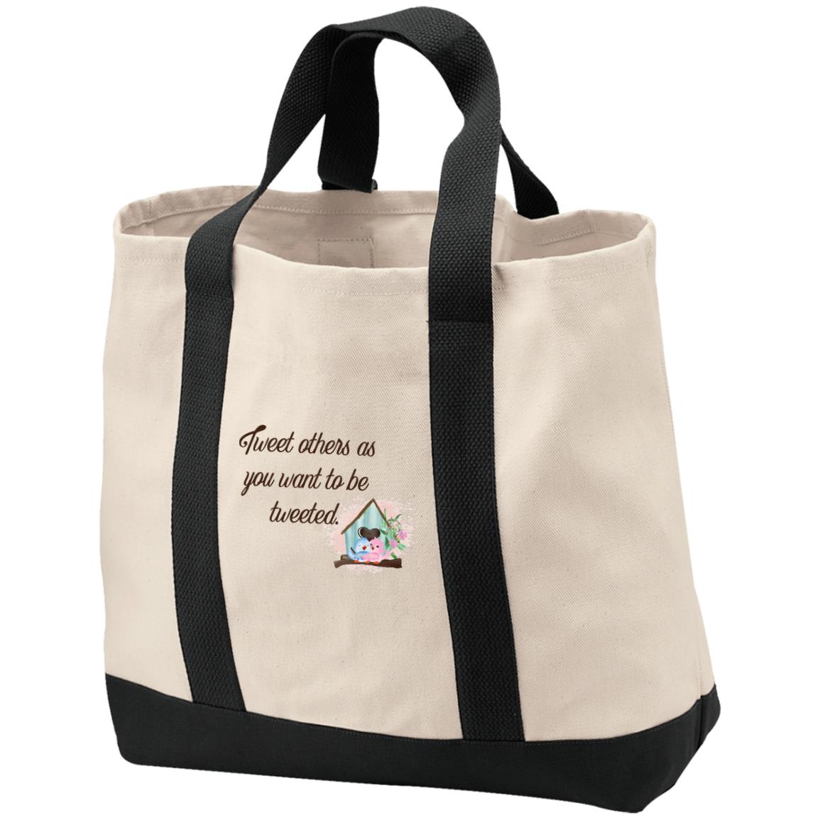 tweet others as you want to be tweeted tote bag