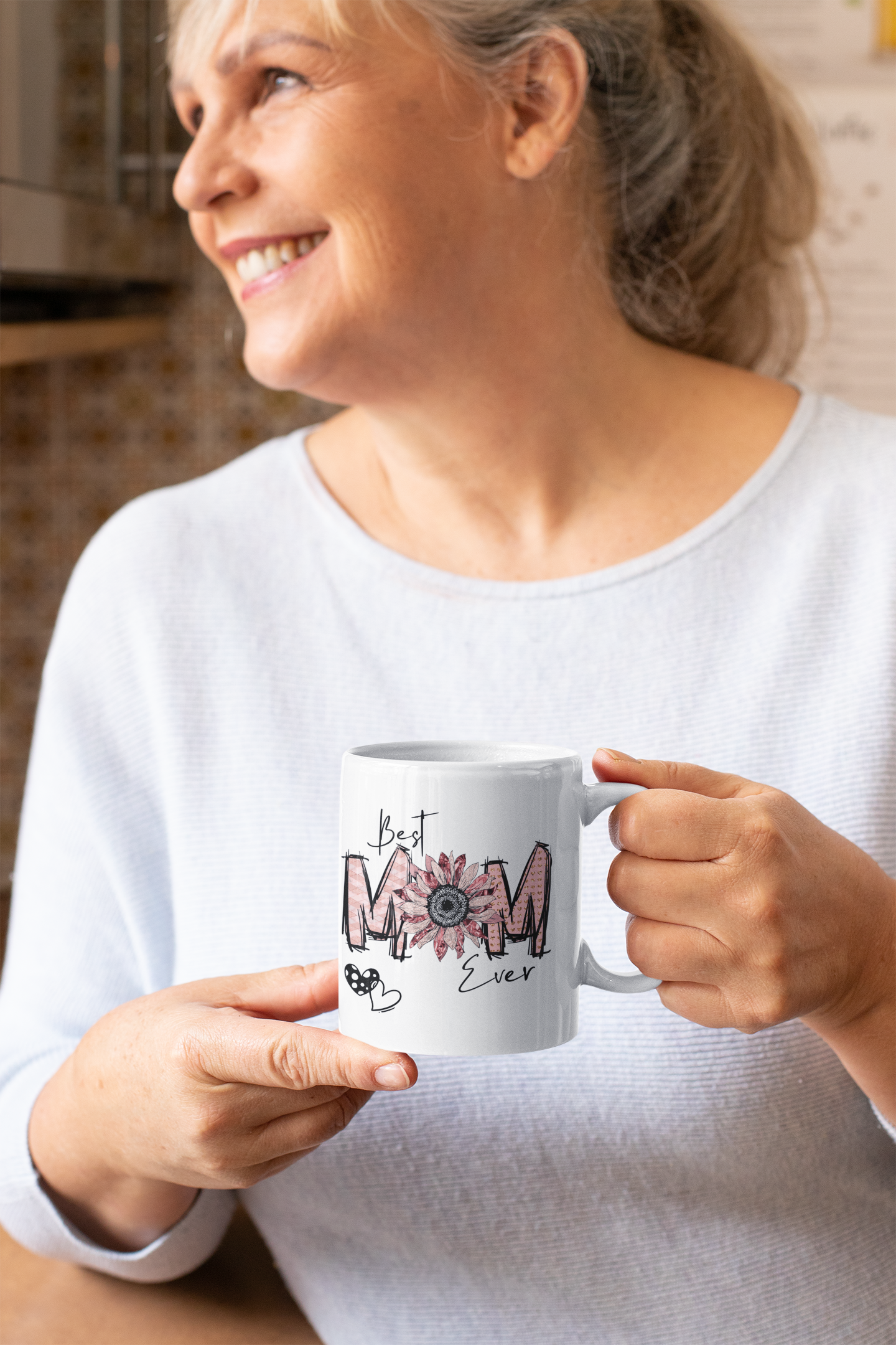 Best Mom Ever 11oz Ceramic Coffee Mug | Mother's Day Mug | Mug Gift For Mom | Best Mom Mug