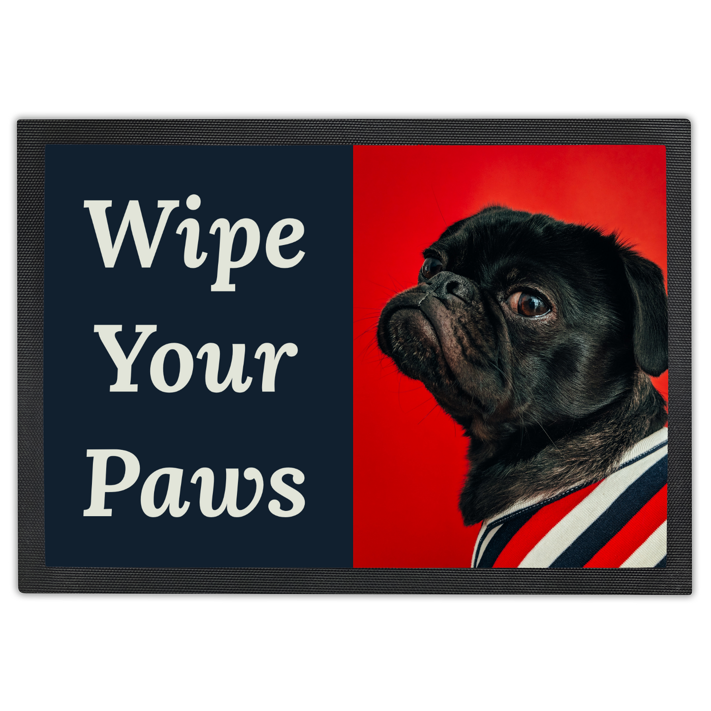 Wipe Your Paws Doormat | Bulldog Welcome Mat | Dog Lovers Doormat
