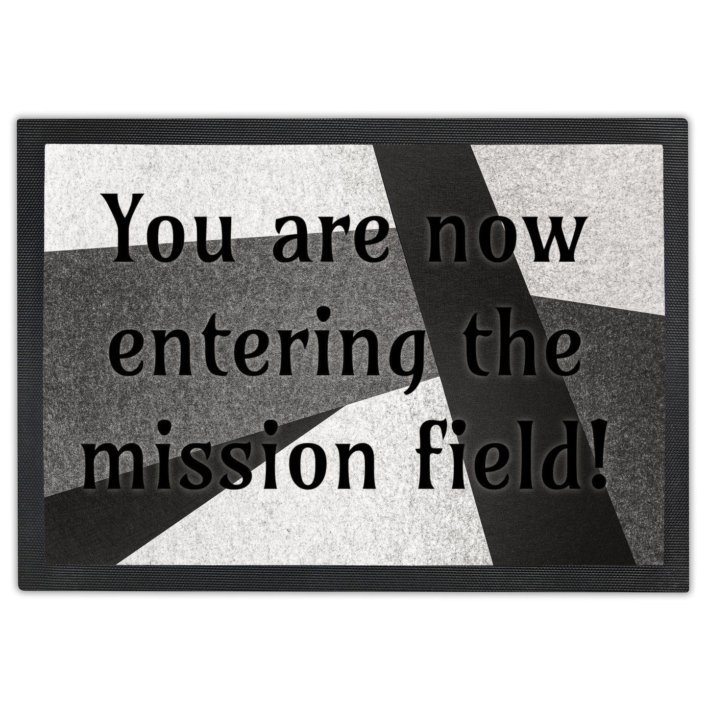 You Are Now Entering The Mission Field Doormat | Christian Faith Doormat | Inspirational Doormat | Church Doormat