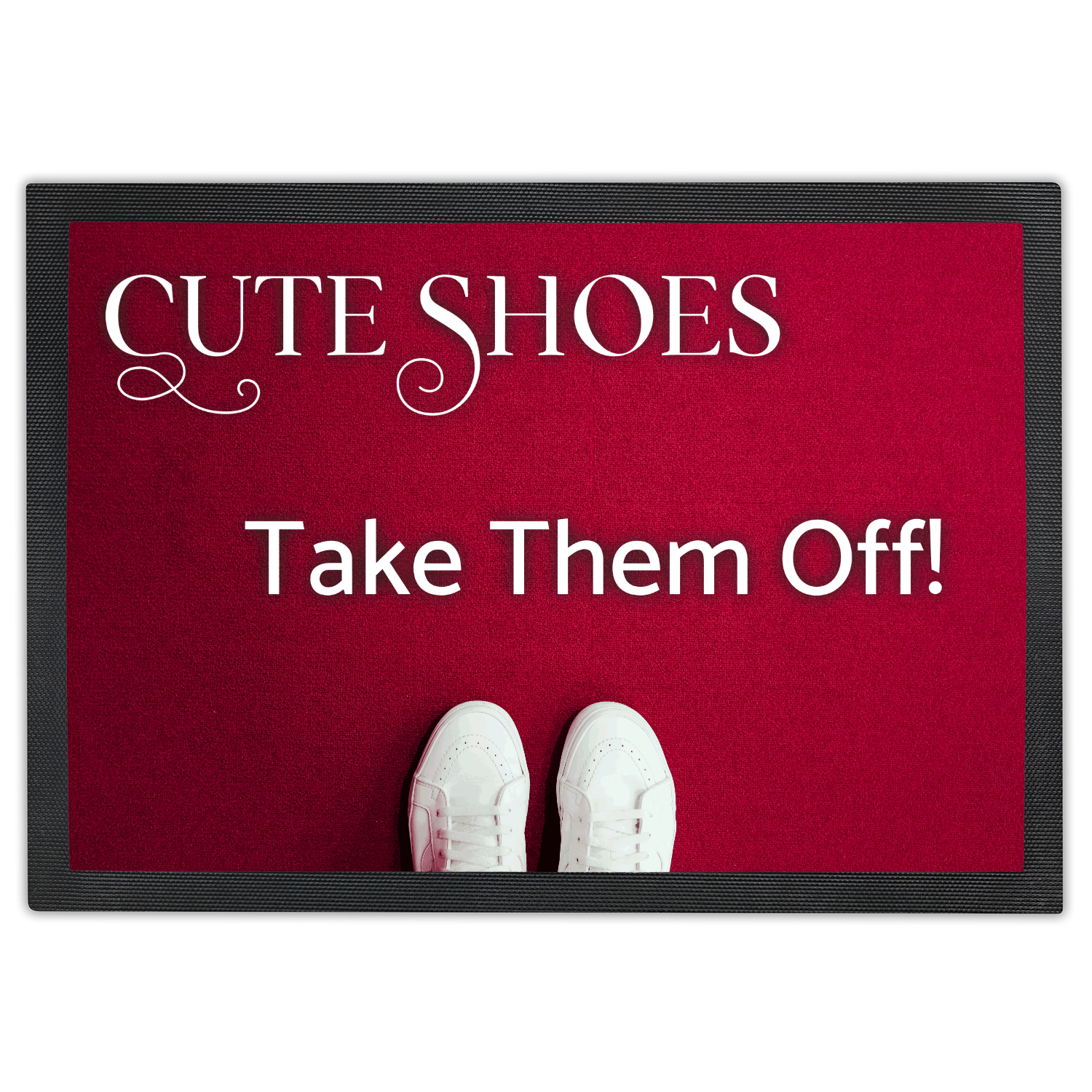 Cute Shoes Take Them Off Doormat