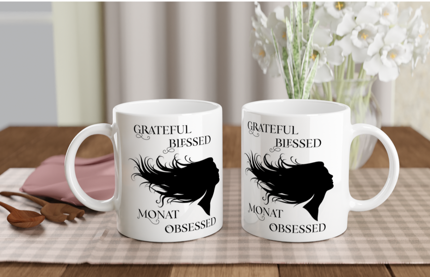 Grateful Blessed Monat Obsessed Coffee Mug