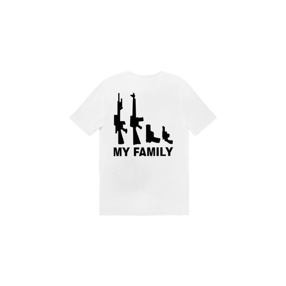 My Family Guns Unisex Crewneck T-shirt | Gun Lover T-shirt | Military Man Shirt | Second Amendment Shirt