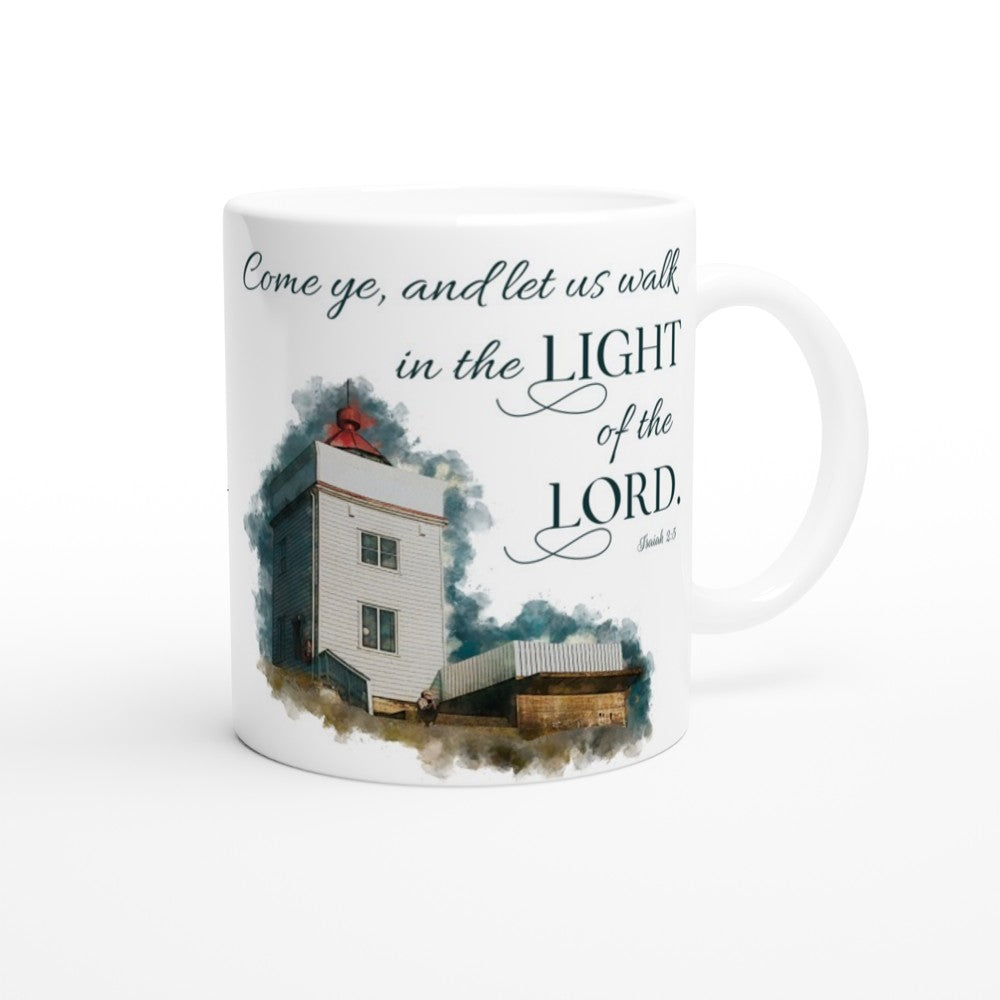 Walk In The Light Of The Lord 11oz Ceramic Coffee Mug | Bible Verse Mug | Christian Faith Religious Mug