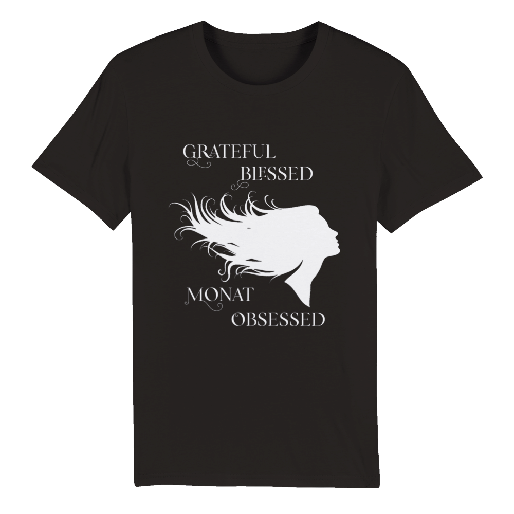 Organic Grateful Blessed Monat Obsessed T-shirt Black