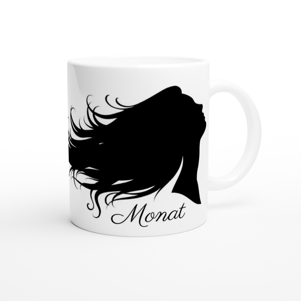 Hair Growing Skin Glowing Monat 11oz Ceramic Mug | Monat Swag | Monat Gear | Monat Coffee Cup