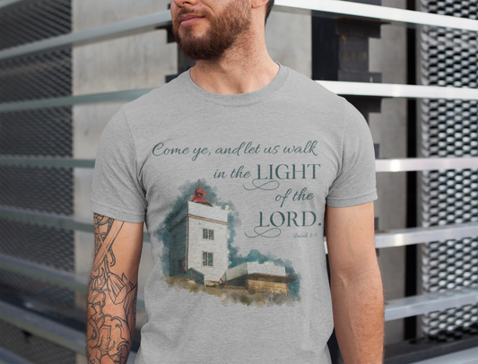 Walk In The Light Of The Lord T-shirt | His or Hers Christian Faith T-shirt | Bible Verse Shirt